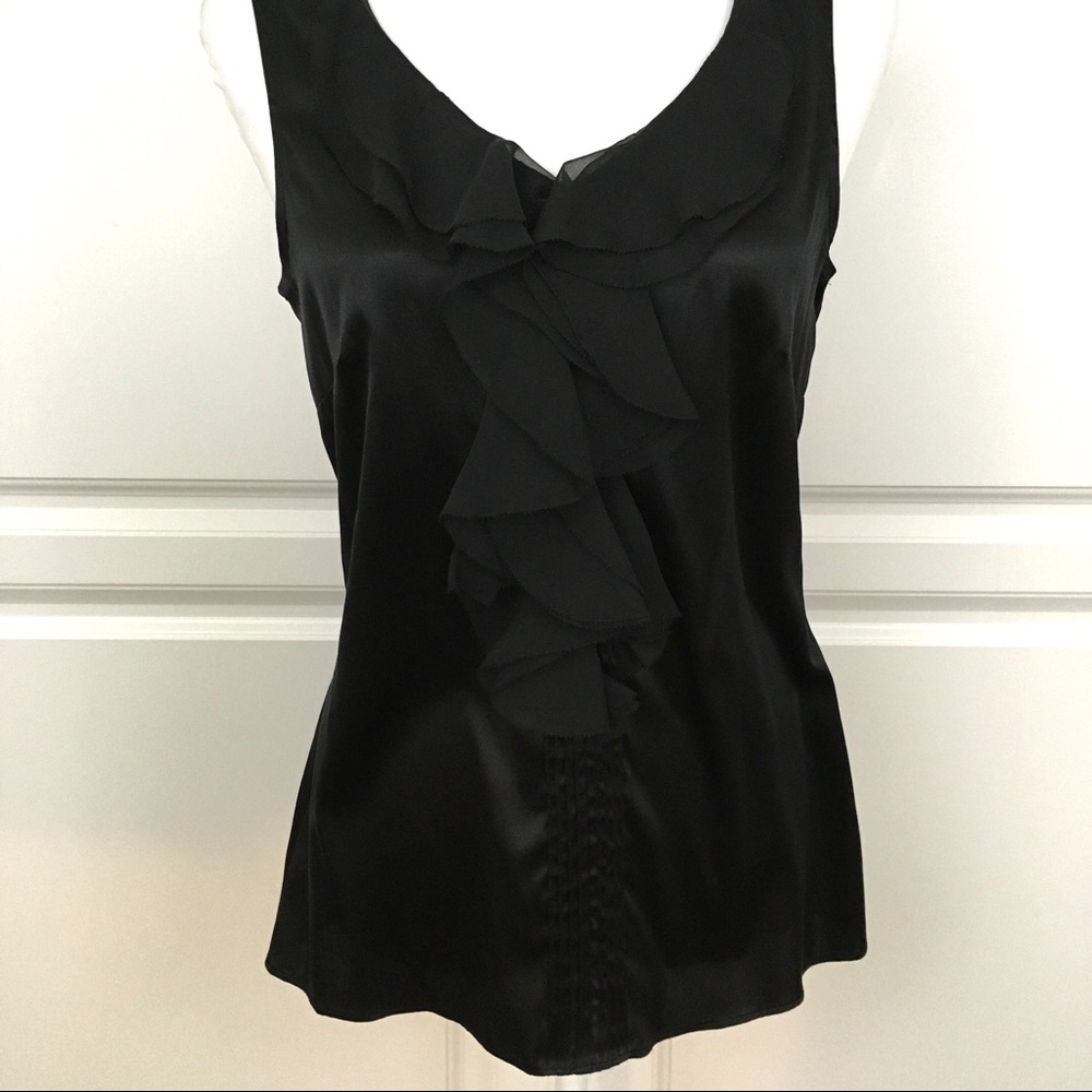 WHBM Ruffled Front Top